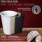 Insulated Disposable Coffee Cups with Lids & Straws 12 oz, 100 Packs - Paper Cups for Hot Beverage Drinks To Go Tea Coffee Home Office Car Coffee Shop Party (Black)